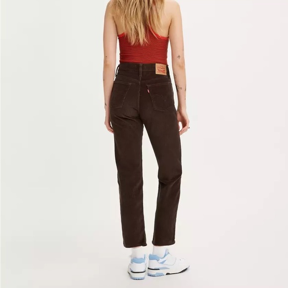 LEVI'S corduroy jeans / brown wedgie straight cords / size 24 - Picture 2 of 7